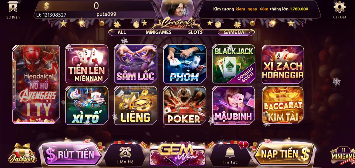 kho tàng game bài đổi thưởng đa dạng tại cổng game