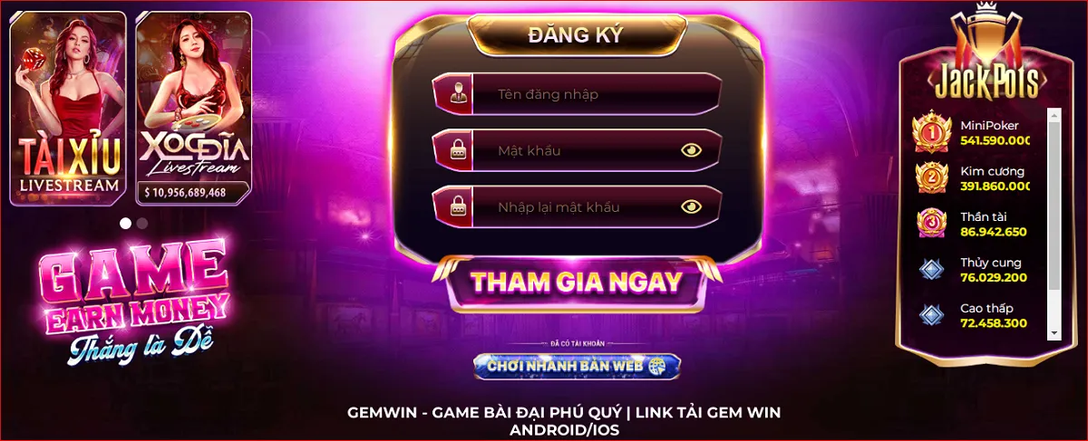 Quy trình đăng ký game đổi thưởng