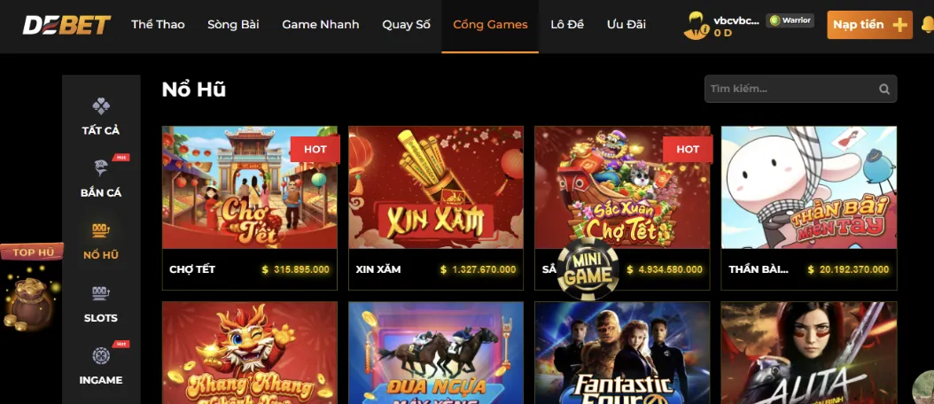 Game slots đỉnh cao