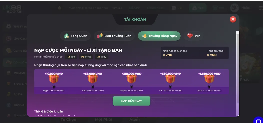 Tỷ lệ đổi thưởng UK88 cao nhất hiện nay